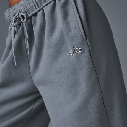 alo Women's Accolade Straight Leg Sweatpant - Steel Grey