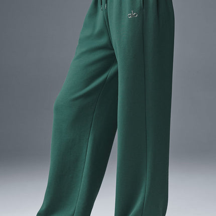 alo Women's Accolade Straight Leg Sweatpant - Winter Ivy