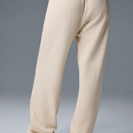alo Women's Accolade Straight Leg Sweatpant - Oat Milk