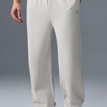 alo Men's Accolade Straight Leg Sweatpant - White Heather