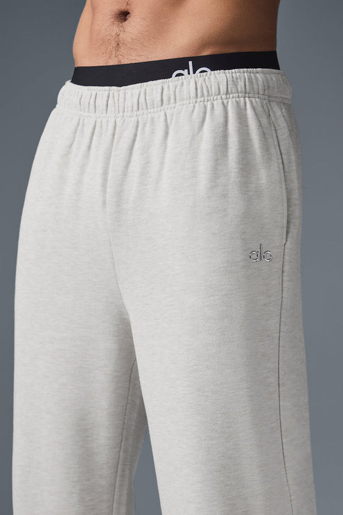 alo Men's Accolade Straight Leg Sweatpant - White Heather