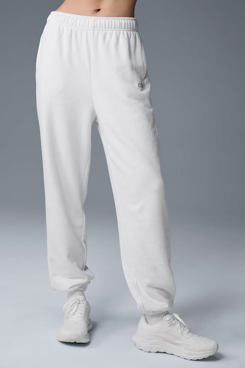 alo Women's Accolade Sweatpant - White