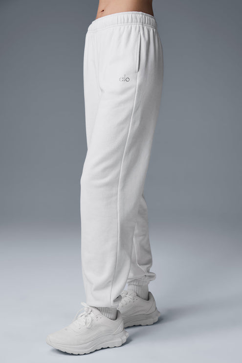 alo Women's Accolade Sweatpant - White