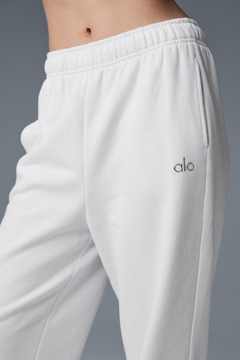 alo Women's Accolade Sweatpant - White