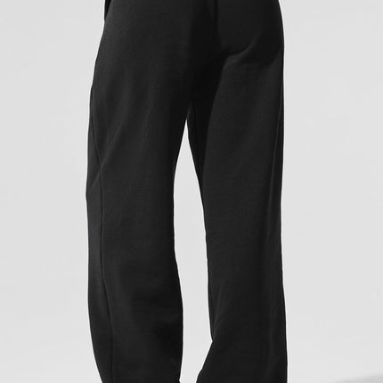 alo Women's Accolade Straight Leg Sweatpant - Black