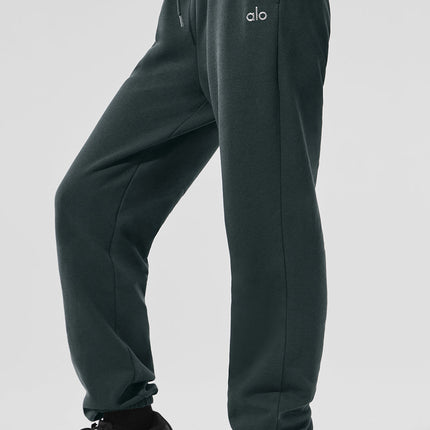 alo Women's Accolade Sweatpant - Charcoal Green