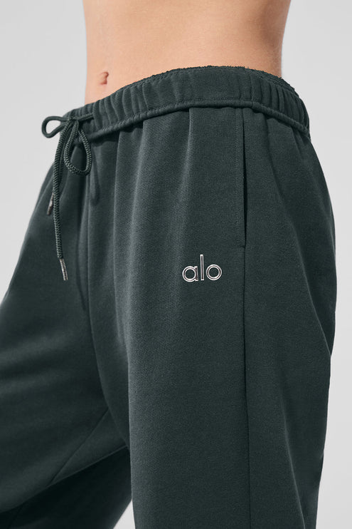 alo Women's Accolade Sweatpant - Charcoal Green