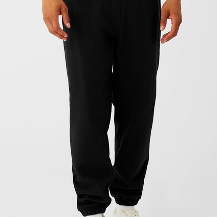 alo Men's Cuffed Renown Heavy Weight Sweatpant - Black