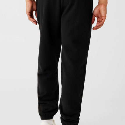 alo Men's Cuffed Renown Heavy Weight Sweatpant - Black