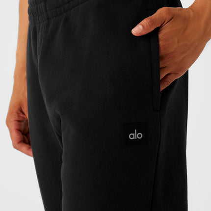 alo Men's Cuffed Renown Heavy Weight Sweatpant - Black