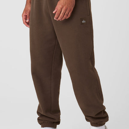 alo Men's Cuffed Renown Heavy Weight Sweatpant - Espresso