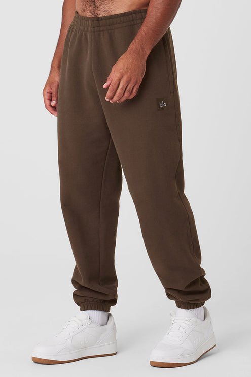 alo Men's Cuffed Renown Heavy Weight Sweatpant - Espresso