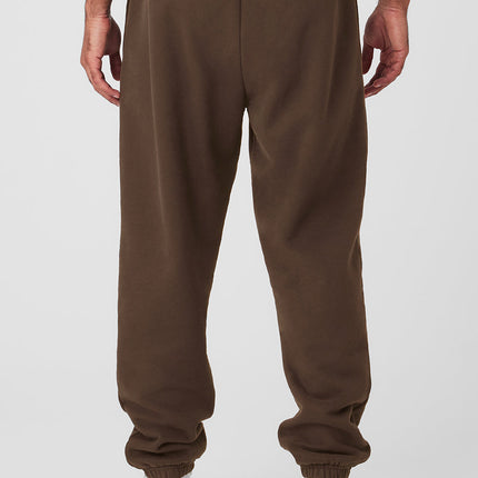 alo Men's Cuffed Renown Heavy Weight Sweatpant - Espresso