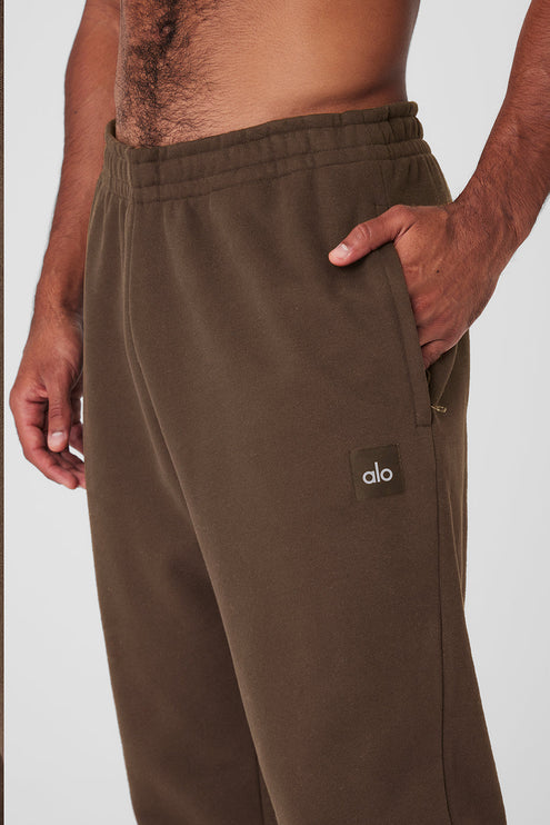 alo Men's Cuffed Renown Heavy Weight Sweatpant - Espresso