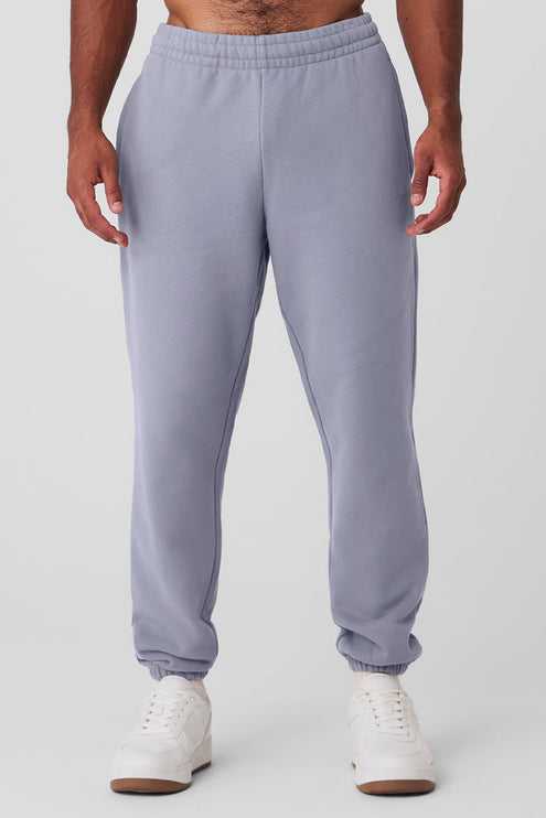 alo Men's Cuffed Renown Heavy Weight Sweatpant - Fog