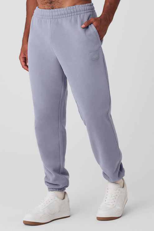 alo Men's Cuffed Renown Heavy Weight Sweatpant - Fog