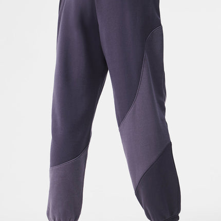 alo Women's Make Waves Sweatpant - Italian Plum Tonal