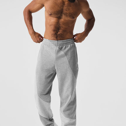 alo Men's Make Waves Sweatpant - Athletic Heather Grey Tonal
