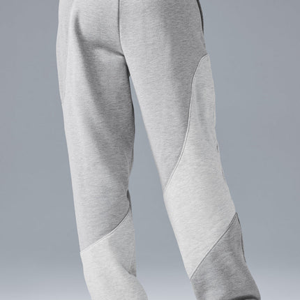 alo Women's Make Waves Sweatpant - Athletic Heather Grey Tonal