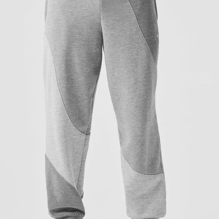 alo Men's Make Waves Sweatpant - Athletic Heather Grey Tonal