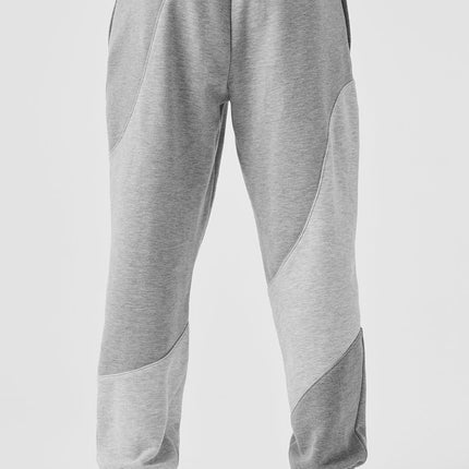 alo Men's Make Waves Sweatpant - Athletic Heather Grey Tonal
