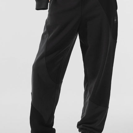 alo Women's Make Waves Sweatpant - Vintage Black Tonal