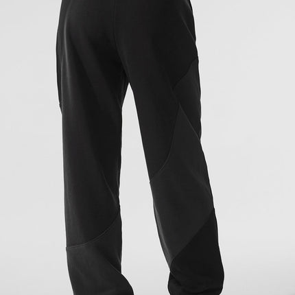 alo Women's Make Waves Sweatpant - Vintage Black Tonal