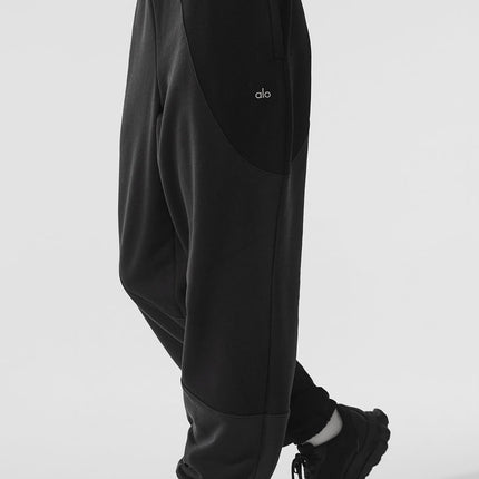 alo Women's Make Waves Sweatpant - Vintage Black Tonal