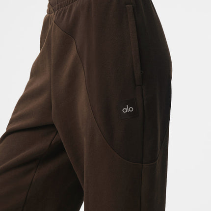 alo Women's Make Waves Sweatpant - Espresso Tonal