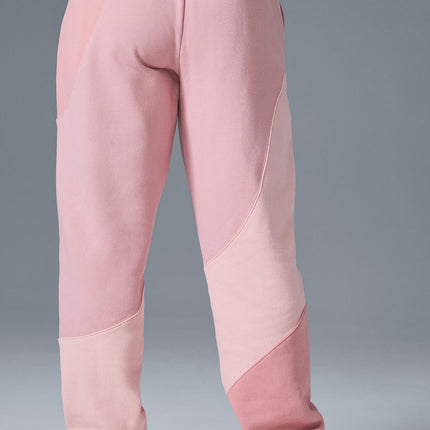 alo Women's Make Waves Sweatpant - Sunset Pink Tonal