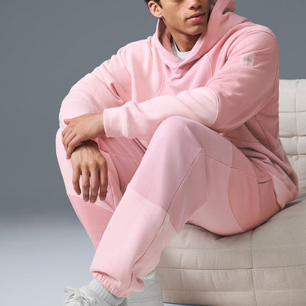 alo Men's Make Waves Sweatpant - Sunset Pink Tonal