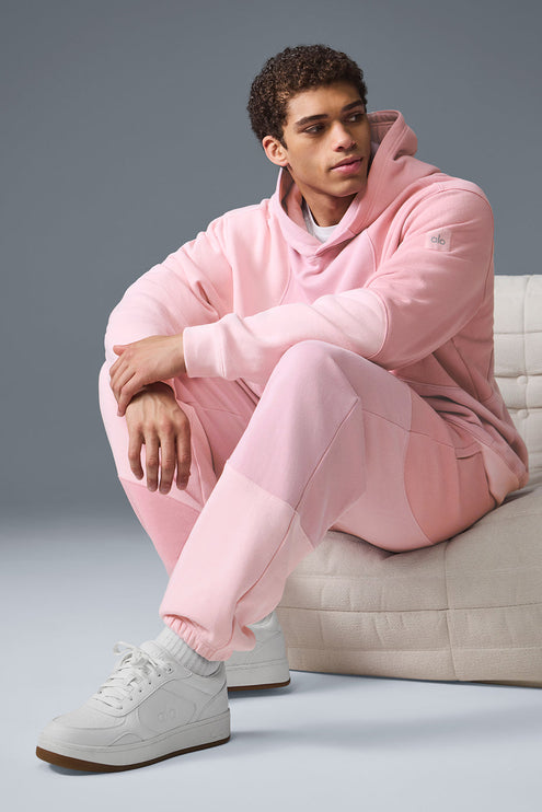 alo Men's Make Waves Sweatpant - Sunset Pink Tonal