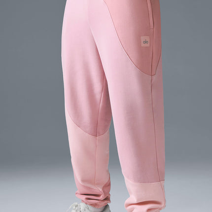 alo Men's Make Waves Sweatpant - Sunset Pink Tonal