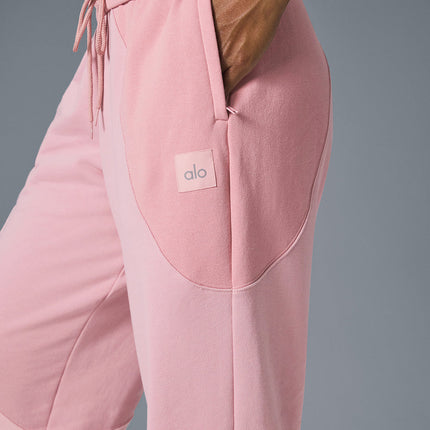 alo Women's Make Waves Sweatpant - Sunset Pink Tonal