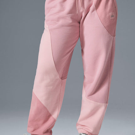 alo Women's Make Waves Sweatpant - Sunset Pink Tonal