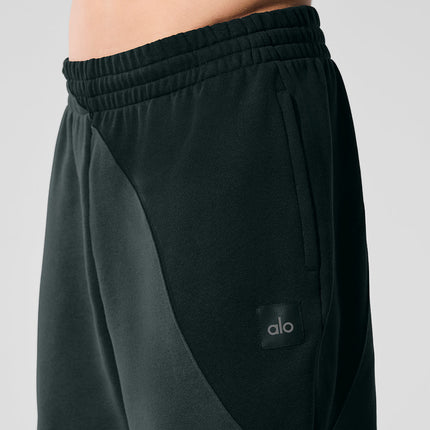 alo Men's Make Waves Sweatpant - Charcoal Green Tonal