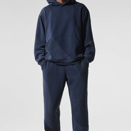 alo Men's Make Waves Sweatpant - Navy Tonal