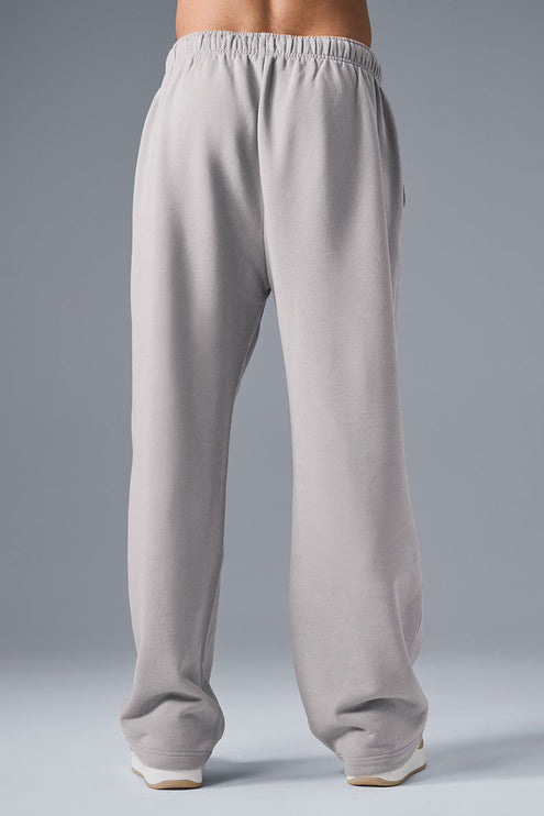 alo Men's Washed Accolade Straight Leg Sweatpant - Grey Sky Wash