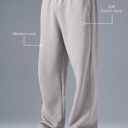 alo Men's Washed Accolade Straight Leg Sweatpant - Grey Sky Wash