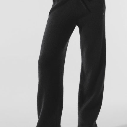alo Women's New Class Cashmere Sweatpant - Black