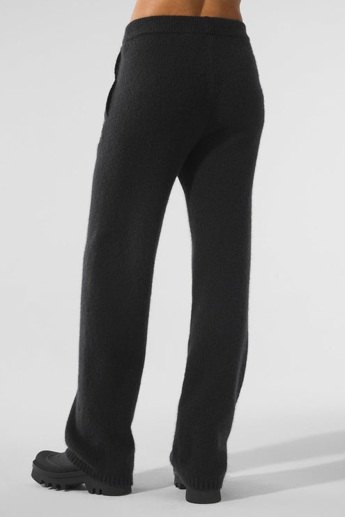 alo Women's New Class Cashmere Sweatpant - Black