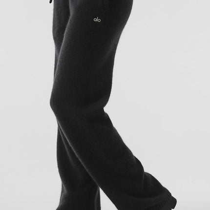 alo Women's New Class Cashmere Sweatpant - Black