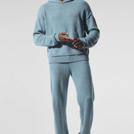 alo Men's New Class Cashmere Sweatpant - Celestial Blue Granite Heather