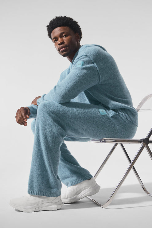 alo Men's New Class Cashmere Sweatpant - Celestial Blue Granite Heather