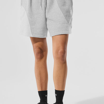 alo Women's 7" Make Waves Short - Athletic Heather Grey Tonal