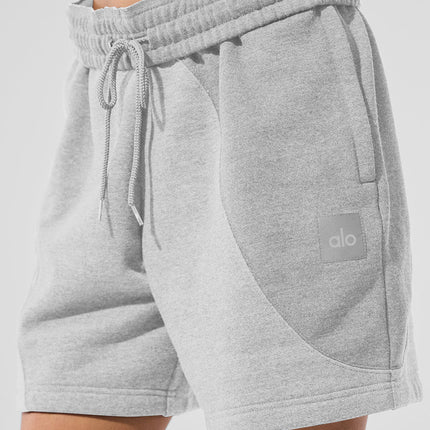 alo Women's 7" Make Waves Short - Athletic Heather Grey Tonal