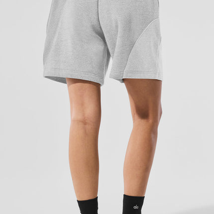 alo Women's 7" Make Waves Short - Athletic Heather Grey Tonal