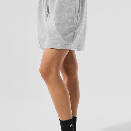 alo Women's 7" Make Waves Short - Athletic Heather Grey Tonal