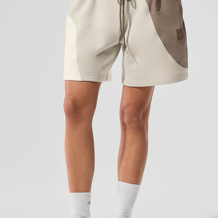 alo Women's 7" Make Waves Short - Ivory/Bone/Gravel