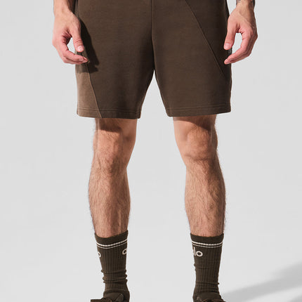 alo Men's 7" Make Waves Short - Espresso Tonal